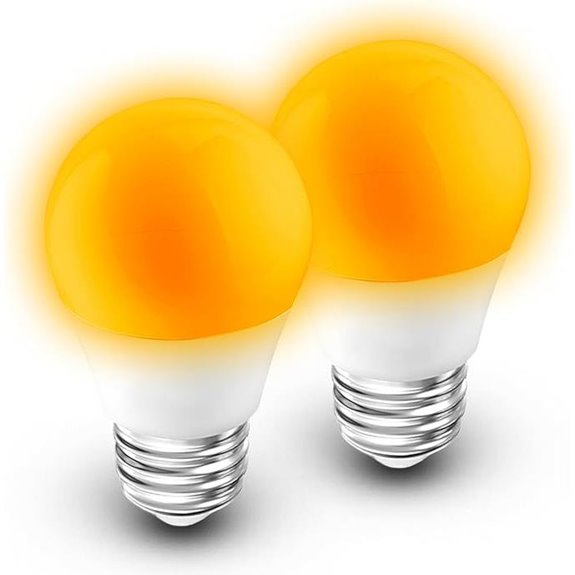 Amber Sleep Light Bulb 2 Pack Warm Night Light