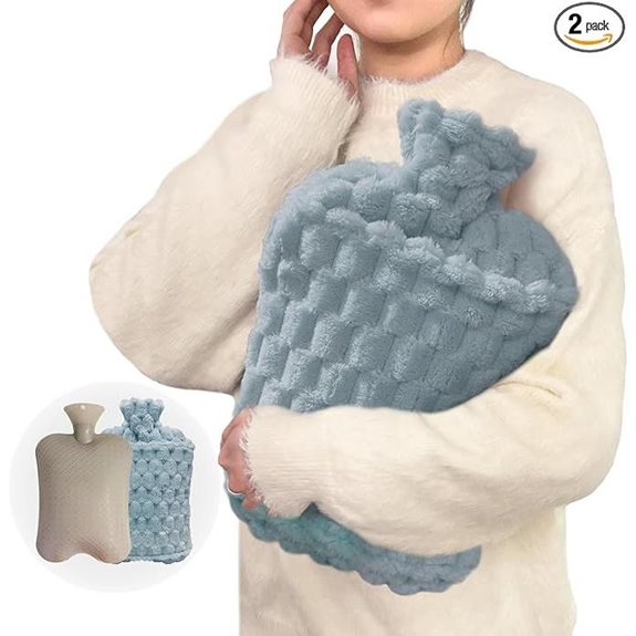 Hot Water Bottle with Cover and Hand Pocket