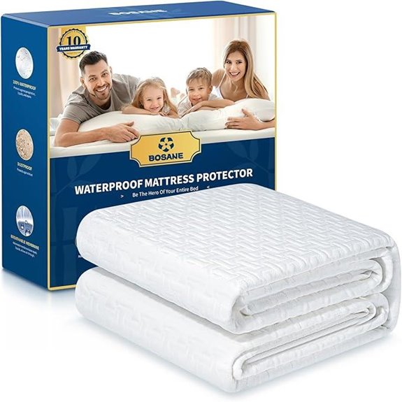 Waterproof Queen Mattress Protector with Breathable 3D Fabric