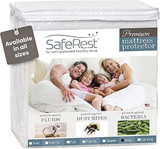 SafeRest Waterproof King Mattress Protector