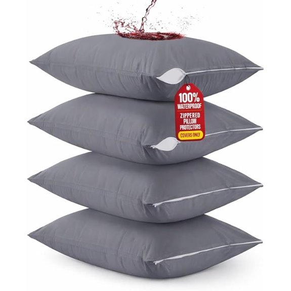 Utopia Waterproof Pillow Protectors (Set of 4)