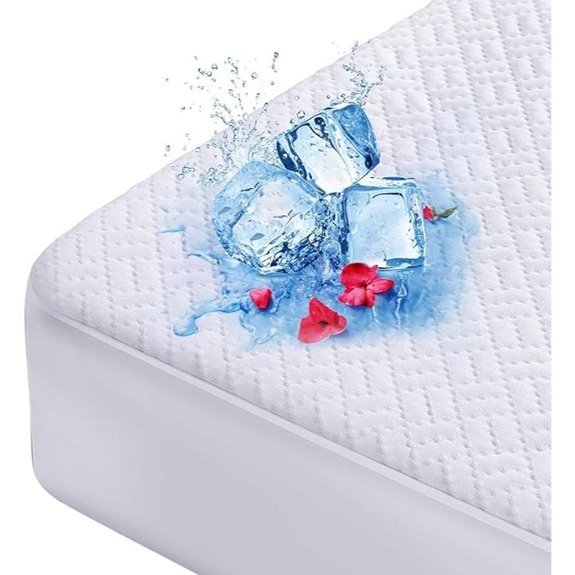 Cooling Waterproof Queen Mattress Protector with Deep Pocket