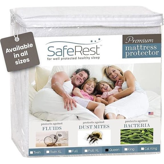 SafeRest Waterproof Queen Mattress Protector