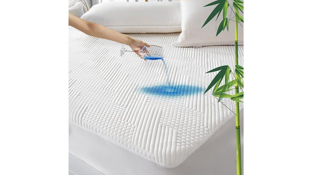 waterproof rayon bamboo mattress protector