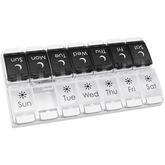 EZY DOSE 7-Day Pill Organizer with Removable Trays