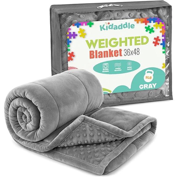 weighted plush travel blanket