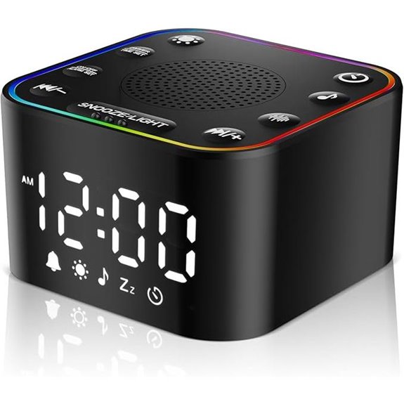 Alampan White Noise Sound Machine with Alarm Clock