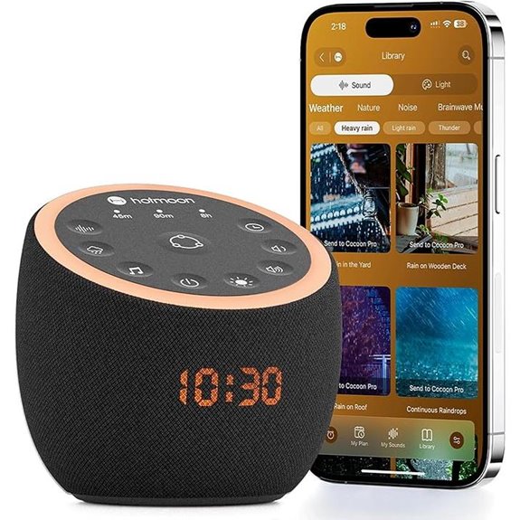 Hotmoon Cocoon Pro 2 White Noise Machine with App