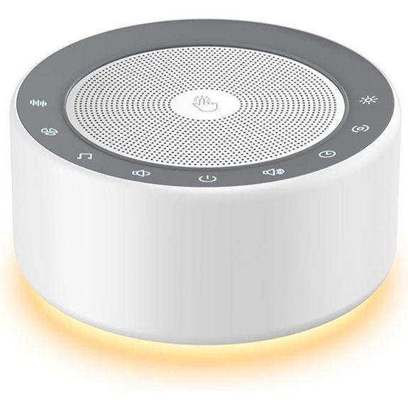 Kipcush White Noise Machine with Lights & Timer