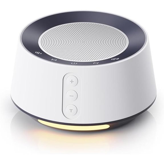 BGOVERSS White Noise Machine with Night Light and Timers