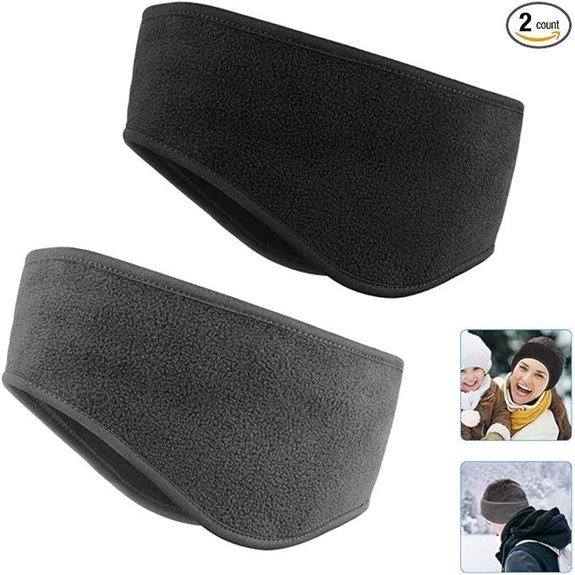 Fleece Ear Warmer Headband for Winter Sports