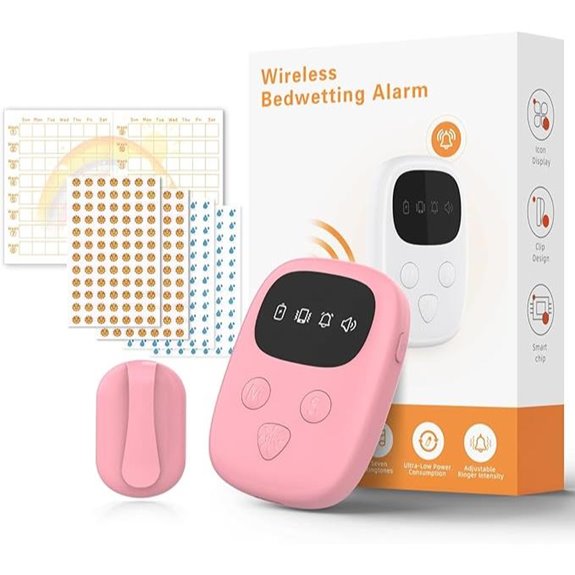 Wireless Bedwetting Alarm with Melodies and Progress Tools