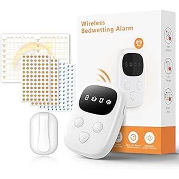 Wireless Bed Wetting Alarm with Melodies and Progress Card