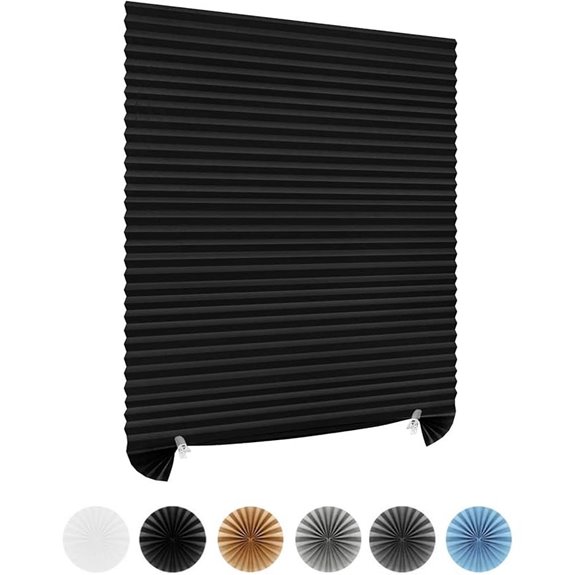 Cordless Blackout Window Blinds No Drill Self-Adhesive