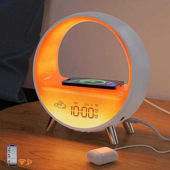 MOMILLA Sunrise Alarm Clock with Wireless Charging