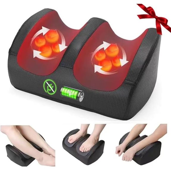 Cordless Shiatsu Foot and Calf Massager with Heat