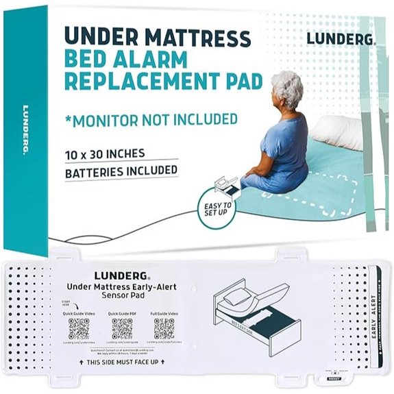 Lunderg Wireless Under Mattress Alarm Sensor Pad