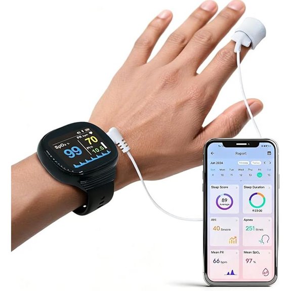 Bluetooth Pulse Oximeter with App and PC Reports