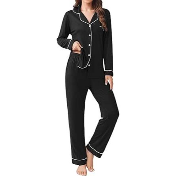 Ekouaer Women's 2-Piece Pajama Set with Long Sleeve