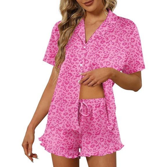 Ekouaer Women’s Short Sleeve Pajama Set