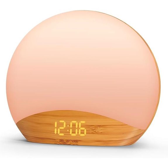 REACHER Wooden Sunrise Alarm Clock & Sound Machine