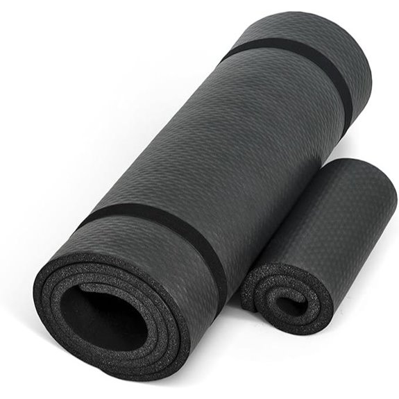 CAP Barbell 1/2-Inch Yoga Mat with Strap