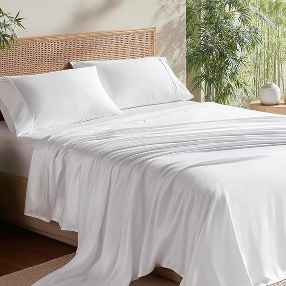 Bedsure Queen Cooling Bamboo Sheet Set