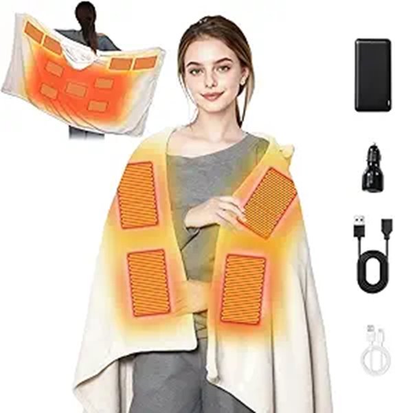 heated hooded blanket