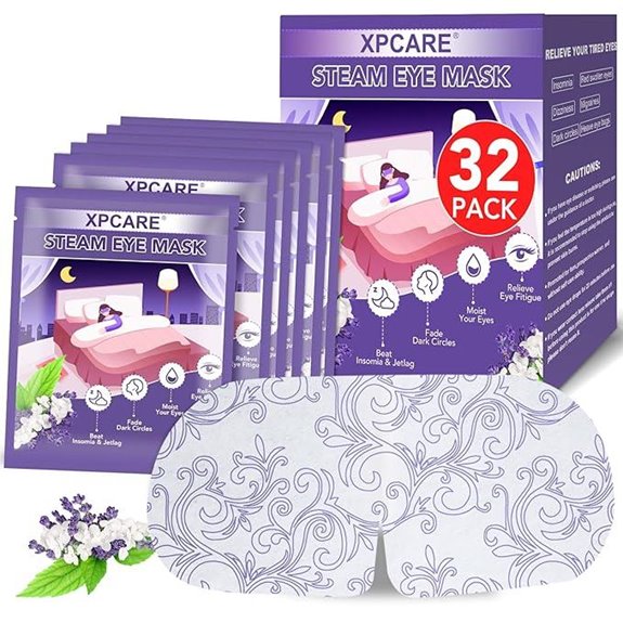 XPCARE 32 Pack Heated Steam Eye Masks (Lavender)