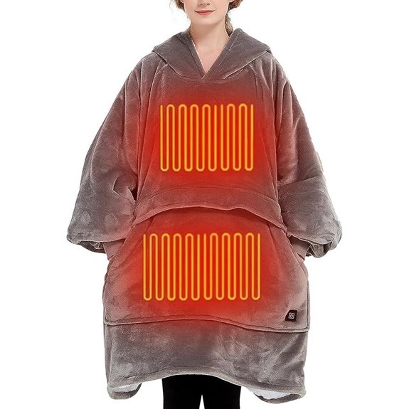 heated wearable blanket hoodie