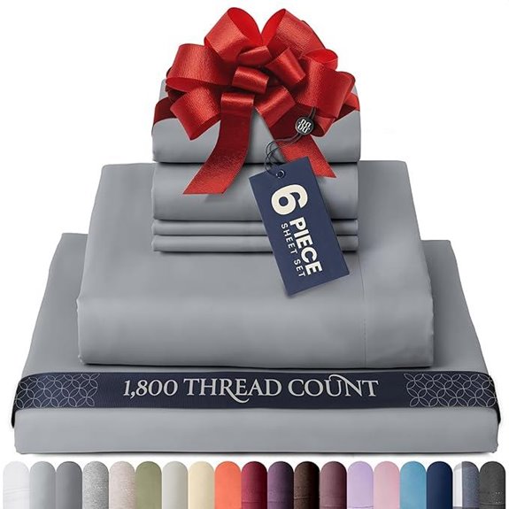 BELADOR Luxury Queen Bed Sheets Set (6 Pieces)