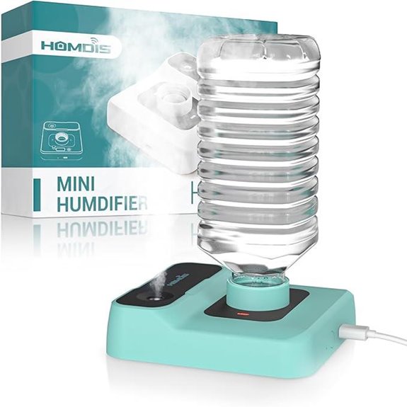 Travel Mini Humidifier with Nightlight and Auto Shut-Off