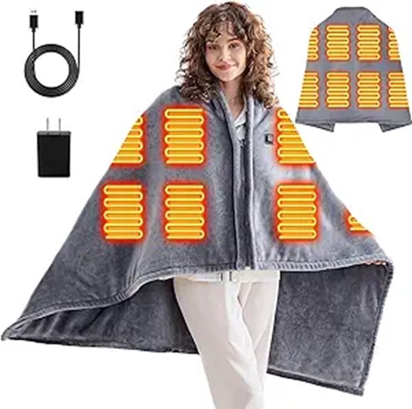 portable travel heated blanket