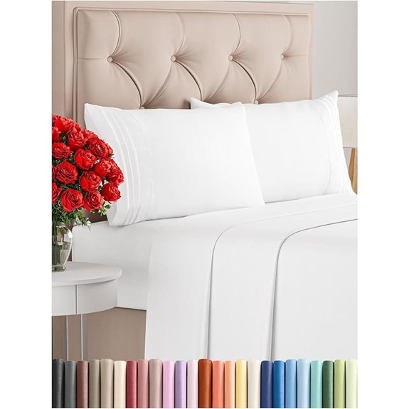 Queen Size 4-Piece Cooling Bed Sheet Set