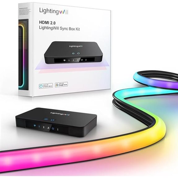 LightingWill 12.47ft RGB TV Backlight with HDMI Sync Box