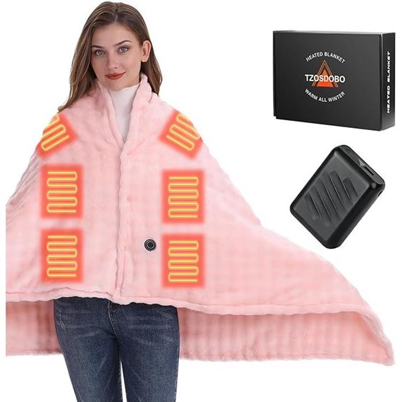 wireless warm blanket with portable charger