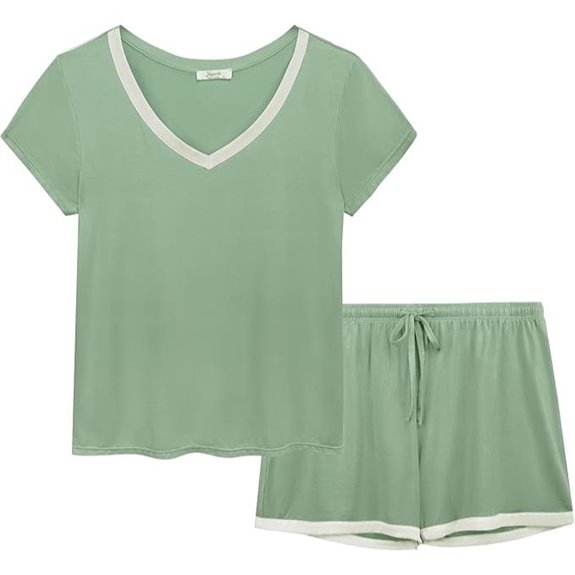 Joyaria Women's Bamboo Viscose Pajama Shorts Set