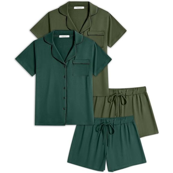 Ekouaer 2-Pack Women's Summer Pajamas Set