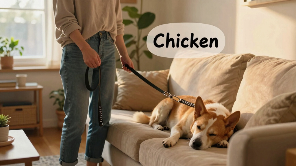 Sleeping Dog instantly wakes up to the word ‘Chicken’