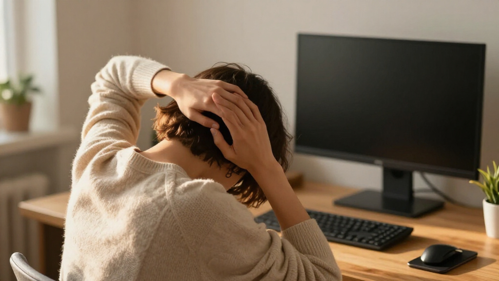 Three Of The Best Exercises For Tech Neck—and You Can Do Them All At Your Desk